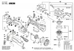 Bosch 3 601 JG3 E00 Gws 18V-45Psc Cordless Angle Grinder / Eu Spare Parts